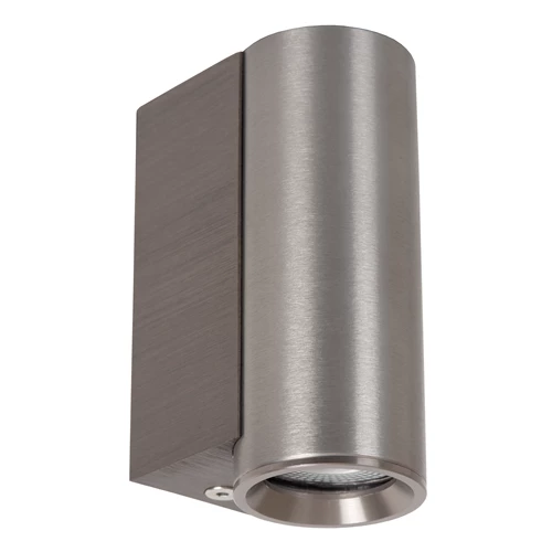 Lucide DUPLA - Wall spotlight / Wall light - 1xGU10 (MR11) - Grey iron - turned off